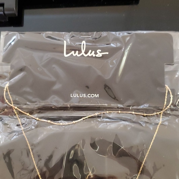3/$12 or 4/$15 Lulu's Gold tone Necklace - Picture 4 of 6